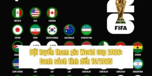 Đội tuyển tham gia World Cup 2026: Danh sách tính đến 10/2025